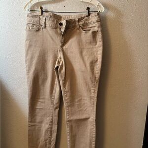 Ann Taylor Curvy Fit Tan Jeans 10P
